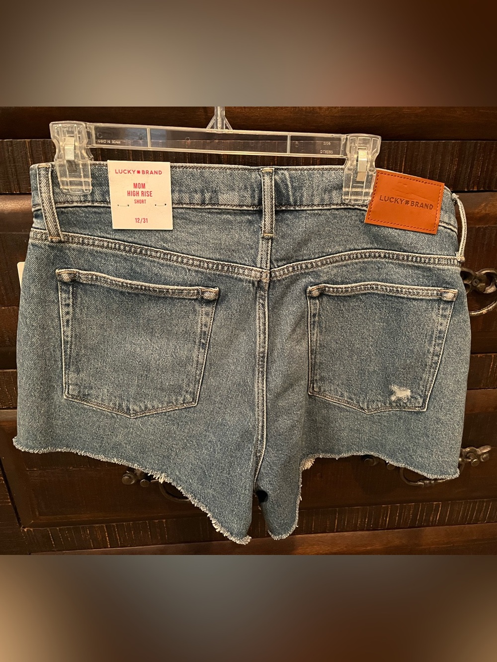Lucky Brand High-Rise Distressed Denim Shorts Festival Coachella Stagecoach NWT - Picture 7 of 8